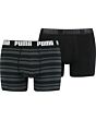 PUMA ACCESSOIRES - puma heritage stripe boxer 2p - Zwart-Multicolour