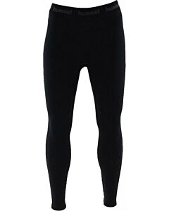 HUMMEL - hummel authentic thermo pants - Black/Black/White