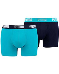 PUMA ACCESSOIRES - Puma Basic Boxer 2P - aqua/zeeblauw