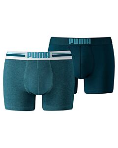 PUMA ACCESSOIRES - puma placed logo boxer 2p - Blauw-Multicolour