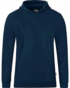 JAKO - Sweater met kap Organic - marineblauw