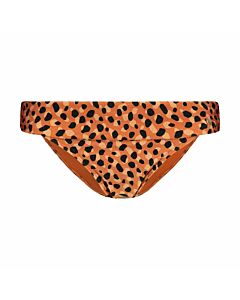 BEACH LIFE - leopard spots omslag bikinibroekje - Oranje-Zwart
