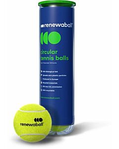 RENEWABALL - tennisballen koker 4st - Blauw-Groen