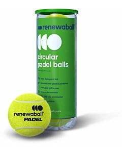 RENEWABALL - padelballen koker 3st - Groen-Blauw