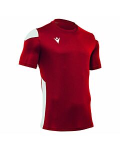 MACRON - Polis Shirt Red/Wht SS - rood-wit