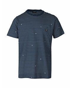 BRUNOTTI - axle-stripe men t-shirt - Blauwdonker