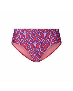 TEN CATE BEACH - mid waist bikini bottom - Blauwdonker-Roze