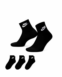 NIKE - nike everyday essential ankle socks - Zwart-Wit