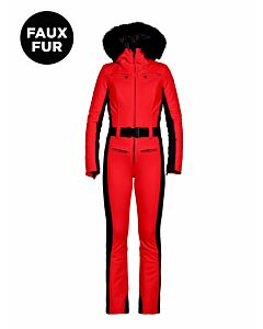 GOLDBERGH - Parry jumpsuit faux border - rood